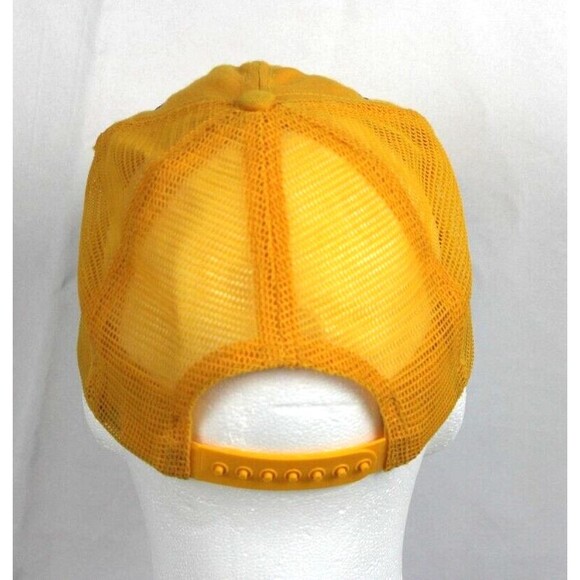 Vintage Natural Light Beer Yellow with Mesh Snapback Hat Cap --USA Made - Picture 3 of 8